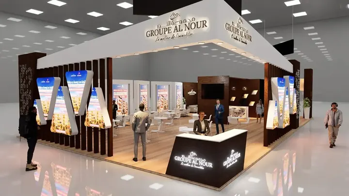 Group Alnour stand — 3D design