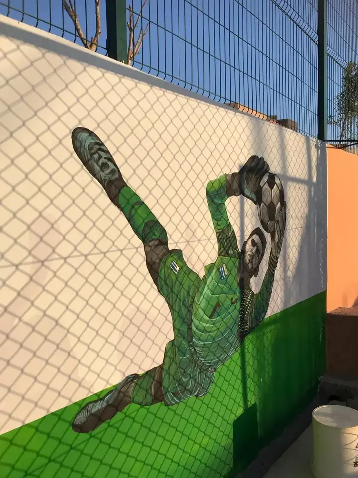 Mural — the keeper